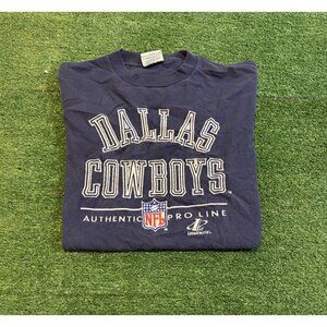 Vintage Dallas Cowboys shirt mens large blue silver Logo Athletic embroidered E